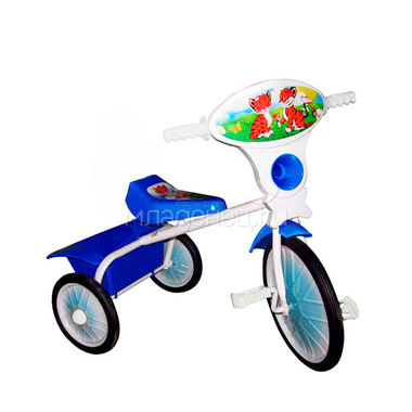 Велосипед трехколесный Малыш с кузовком Синий 0