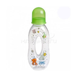 Бутылочка Canpol Babies с силиконовой соской С отверстием 250 мл (с 6 мес) зеленая