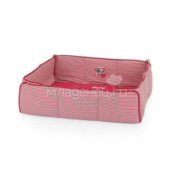 Подушка для квадратного манежа Kettler 80х80х2 см Розовая полоска