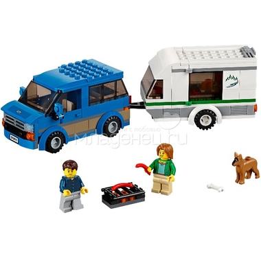 Конструктор LEGO City 60117 Фургон и дом на колёсах 0