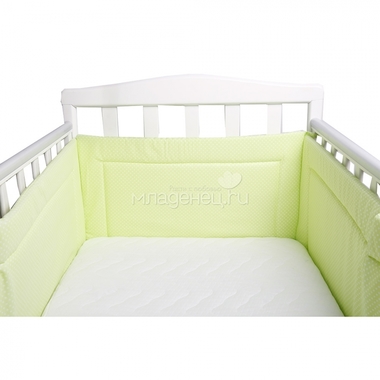 Бортик Bambola в кроватку Карамельки Зеленый 0
