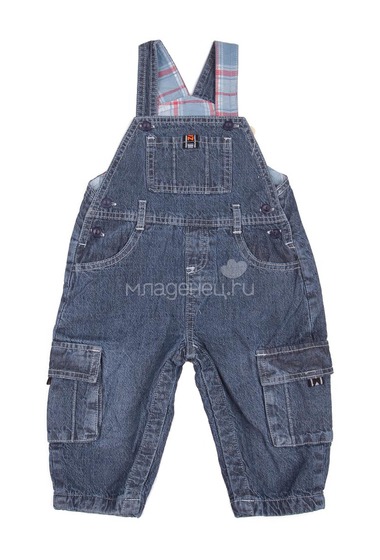 Комбинезон Baby Pep джинсовый с карманами  0