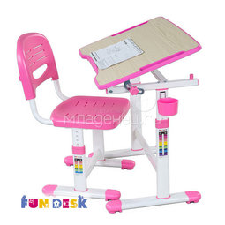 Набор мебели FunDesk PICCOLINO II парта и стул Pink