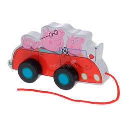Игровой набор Peppa Pig Каталка Машина семьи Пеппы дерево