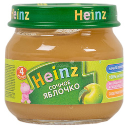 Пюре Heinz фруктовое 80 гр Сочное яблочко (с 4 мес)