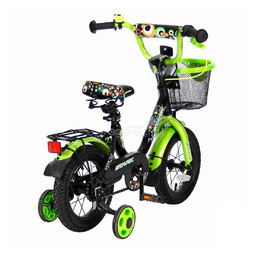 Велосипед двухколесный Velolider 12" Lider Stark 12U-009 Черный/Зеленый