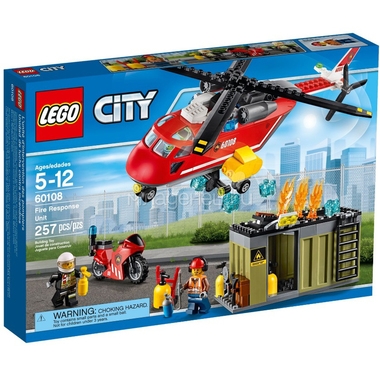 Конструктор LEGO City 60108 Пожарная команда быстрого реагирования 1