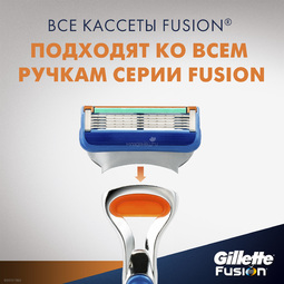 Сменные кассеты для бритья Gillette Fusion 4 шт