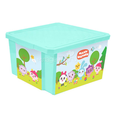 Ящик для хранения игрушек Little Angel X-Box Малышарики 57л 0