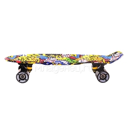 Скейтборд Y-SCOO Fishskateboard Print 22" винил 56,6х15 с сумкой Cartoon