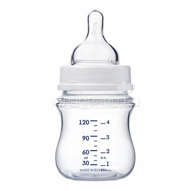 Бутылочка Canpol Babies с широким горлышком 120 мл (с 3 мес) синяя 1