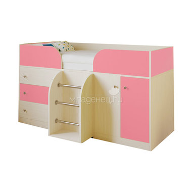 Набор мебели РВ-Мебель Астра 5 Дуб молочный/Розовый 0