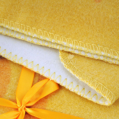 Одеяло Baby Nice байковое 100% хлопок 85х115 Солнечный мишка Желтый 2