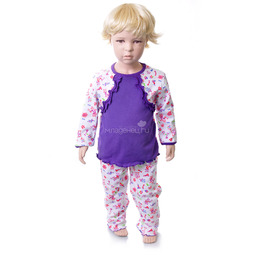 Пижама Детская радуга Конфетти, цвет фиолетовый 