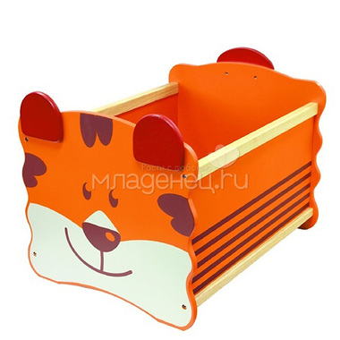 Ящик для игрушек I`m Toy Тигр оранжевый 0