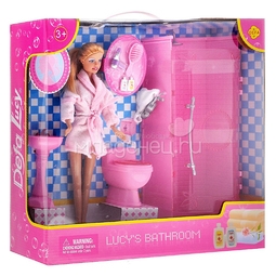 Кукла Defa C аксессуарами в ванной комнате