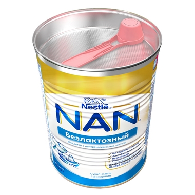 Молочная смесь Nestle NAN Безлактозный 400 гр с 0 мес 2