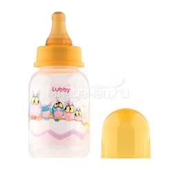Бутылочка Lubby с латексной соской 125 мл (с 0 мес)
