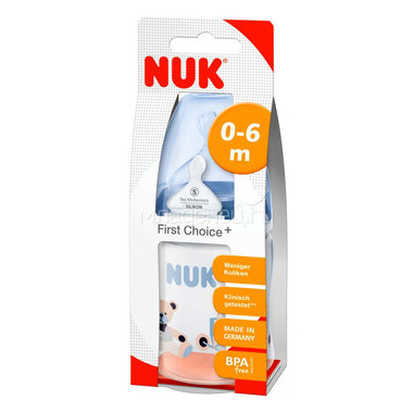 Бутылочка Nuk First Choice Plus 150 мл М размер 1 (с 0 мес) 4