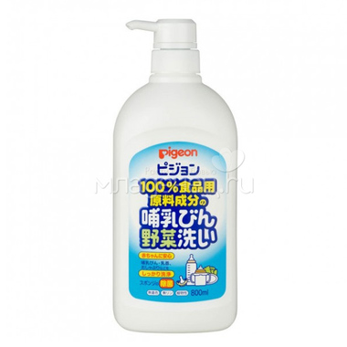 Жидкое средство Pigeon (Япония) для мытья посуды 800 мл. 0