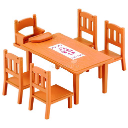 Мебель и аксессуары Sylvanian Families Обеденный стол с 5-ю стульями