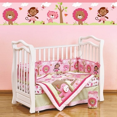 Комплект детского постельного белья Giovanni Shapito 7 предметов Pink Zoo 0