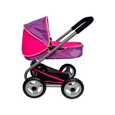 Кукольная коляска RT 639 Фиолетовый и фуксия 1