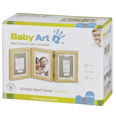 Рамочка Baby Art Double Print Frame (тройная) Натуральный 2