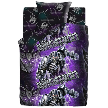 Комплект постельного белья 1,5 поплин Непоседа Transformers Neon Мегатрон 0