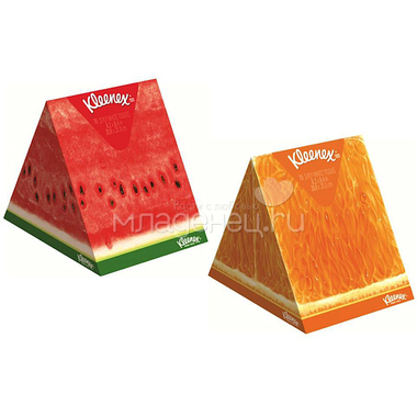 Салфетки бумажные Kleenex АROMA с фрутовым запахом 3-х слойные 56 шт 0