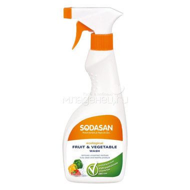 Спрей для мытья фруктов и овощей Sodasan 500 мл 0