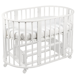 Кроватка Sweet Baby Kassandra 6в1 с маятником Bianco/Белый