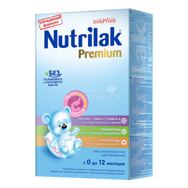 Заменитель Nutrilak Premium 350 гр c 0 до 12 мес 0