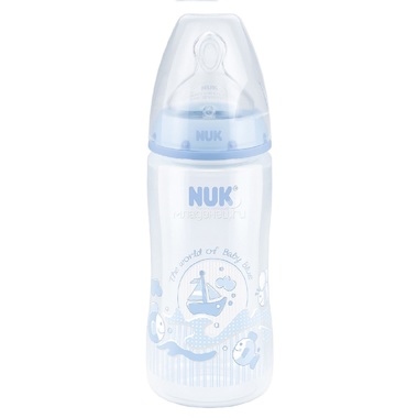 Бутылочка Nuk First Choice Plus Baby Blue М р-р 1 (c 0 мес) 300 мл 1