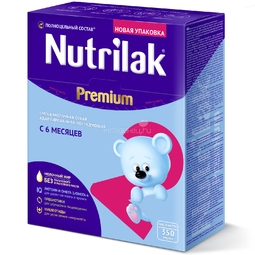 Заменитель Nutrilak Premium 350 гр № 2 (с 6 до 12 мес)