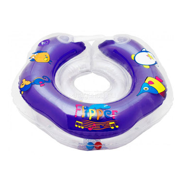 Круг для купания Roxy-kids музыкальный Flipper с 0 мес (фиолетовый) 2