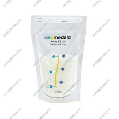 Пакеты для заморозки грудного молока Medela стерильные 20 шт 0