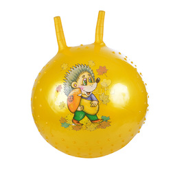 Мяч-Прыгун Spring 38 см с насосом Ежик, цвет желтый