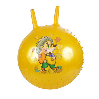 Мяч-Прыгун Spring 38 см с насосом Ежик, цвет желтый 0