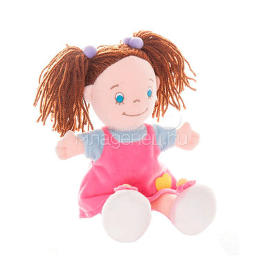 Мягкая игрушка AURORA Куклы 25 см Кукла девочка в малиновом платье 0
