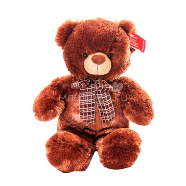 Мягкая игрушка AURORA Медведи Медведь с коричневый с бантом 45 см 0