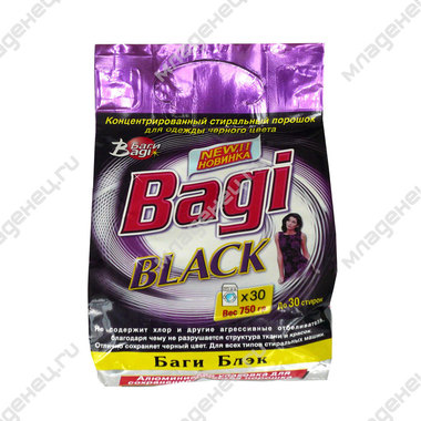 Стиральный порошок Bagi 750 гр. Для черного белья 0