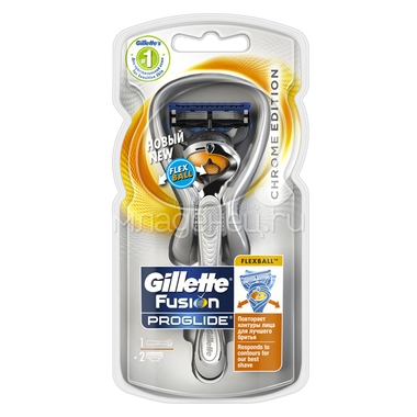 Бритва Gillette Fusion ProGlide FlexBall с 2 сменными кассетами 0