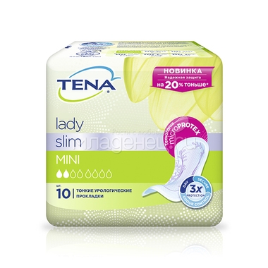 Прокладки Tena Lady 10 шт Slim Mini 0