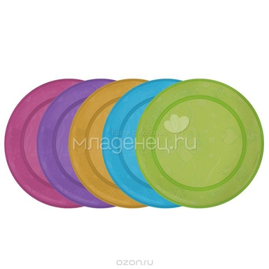 Набор детских тарелок Munchkin Пластиковые 5 шт (с 6 мес) 1