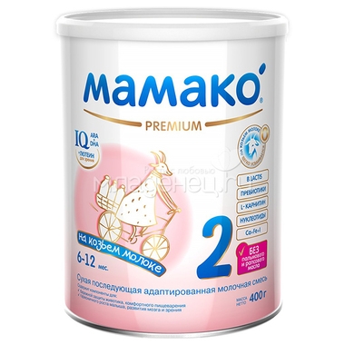 Заменитель Мамако Premium 400 гр №2 (с 6 мес) 0