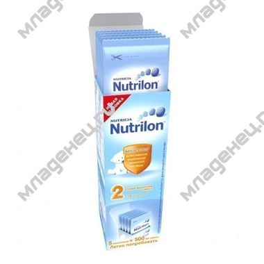 Заменитель Nutricia Nutrilon (саше 5 порционных пакетиков) №2 с 6 мес (73,5 гр) 0