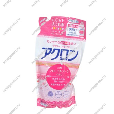 Средство для стирки Lion Акрон для деликатных тканей Розовые цветы 400 гр. (наполнитель) 0