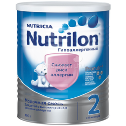Заменитель Nutricia Nutrilon Гипоаллергенный 400 гр №2 (с 6 мес)