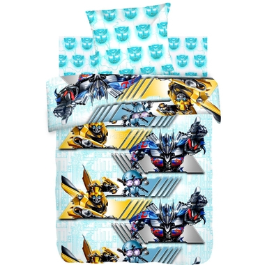 Комплект постельного белья 1,5 бязь Непоседа Transformers Автоботы + Игрушка 0